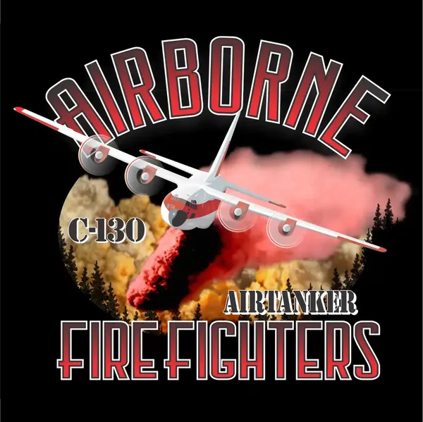 Airborne Firefighters design with a C-130 air tanker