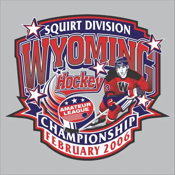 Wyoming Amateur Hockey League squirt division championship design, February 2006
